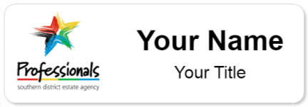 Custom name badges for Professionals Southern District Estate Agency