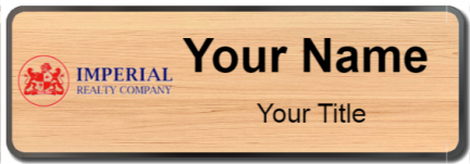 Custom name badges for Imperial Realty Company