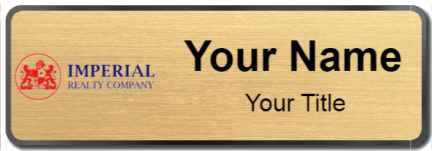 Custom name badges for Imperial Realty Company