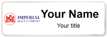 Custom name badges for Imperial Realty Company