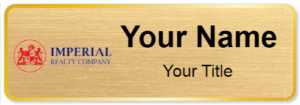 Custom name badges for Imperial Realty Company