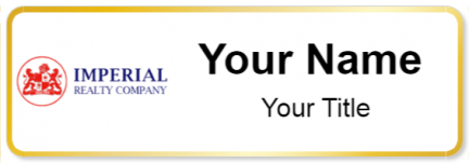 Custom name badges for Imperial Realty Company