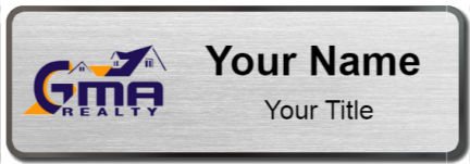 Custom name badges for GMA Realty