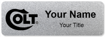 Custom name badges for Colts Manufacturing