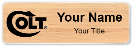 Custom name badges for Colts Manufacturing