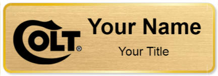 Custom name badges for Colts Manufacturing