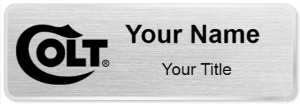 Custom name badges for Colts Manufacturing