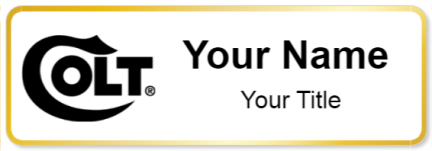 Custom name badges for Colts Manufacturing