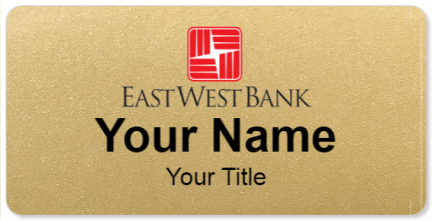 Custom name badges for East West Bank