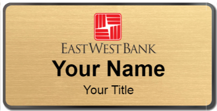 Custom name badges for East West Bank