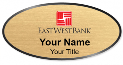 Custom name badges for East West Bank