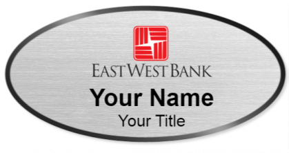 Custom name badges for East West Bank