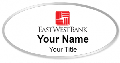 Custom name badges for East West Bank