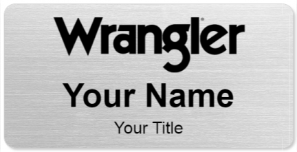 Custom name badges for Wrangler Jeans