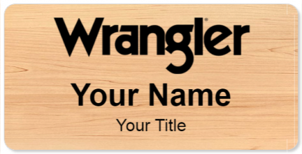 Custom name badges for Wrangler Jeans