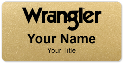 Custom name badges for Wrangler Jeans