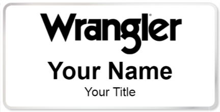 Custom name badges for Wrangler Jeans