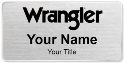 Custom name badges for Wrangler Jeans