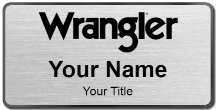 Custom name badges for Wrangler Jeans