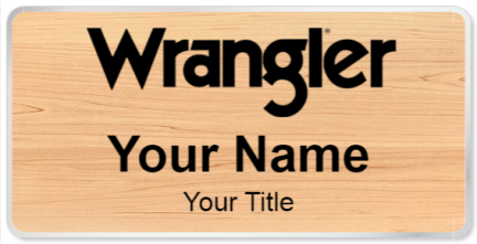 Custom name badges for Wrangler Jeans