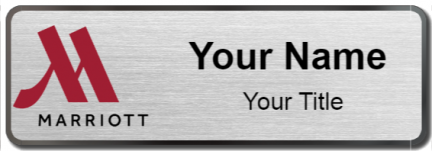 Custom name badges for Marriott