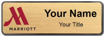 Custom name badges for Marriott