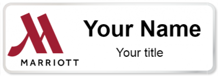 Custom name badges for Marriott