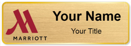 Custom name badges for Marriott