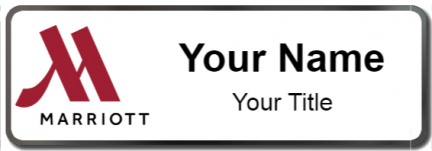 Custom name badges for Marriott