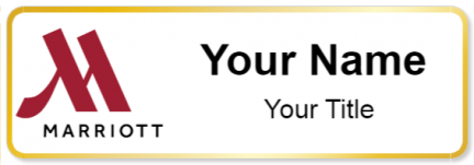 Custom name badges for Marriott