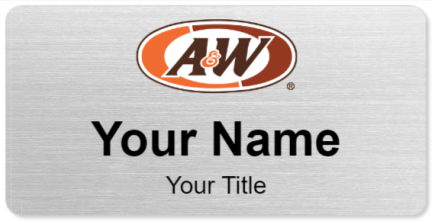 Custom name badges for A&W Restaurants