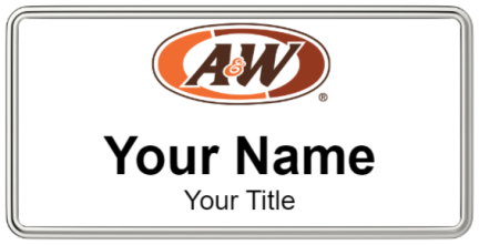 Custom name badges for A&W Restaurants