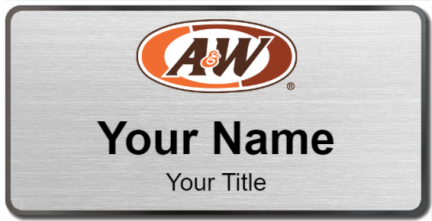 Custom name badges for A&W Restaurants