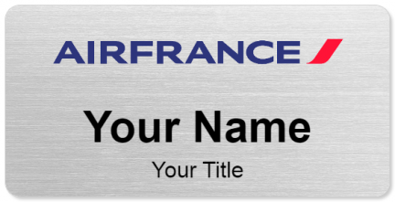 Custom name badges for Air France