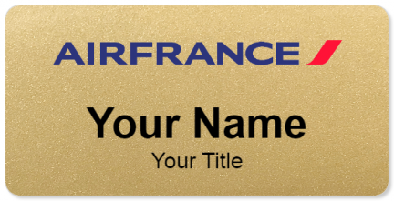 Custom name badges for Air France