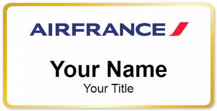 Custom name badges for Air France