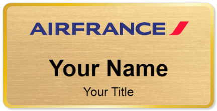 Custom name badges for Air France