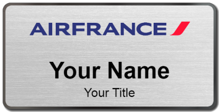 Custom name badges for Air France