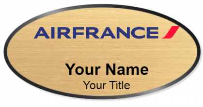 Custom name badges for Air France