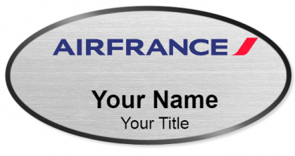 Custom name badges for Air France
