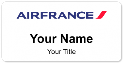 Custom name badges for Air France