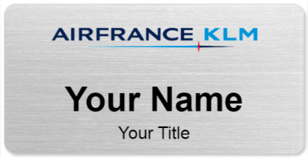 Custom name badges for Air France KLM
