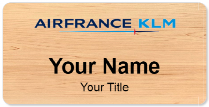Custom name badges for Air France KLM