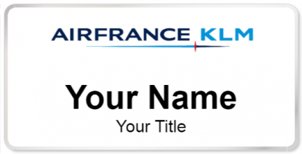 Custom name badges for Air France KLM