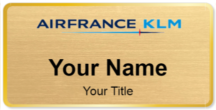 Custom name badges for Air France KLM