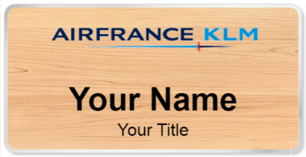 Custom name badges for Air France KLM