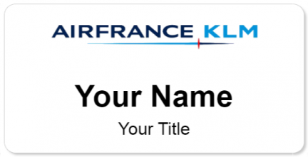 Custom name badges for Air France KLM