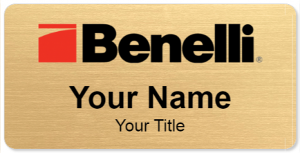 Custom name badges for Benelli USA