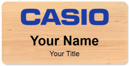 Custom name badges for Casio