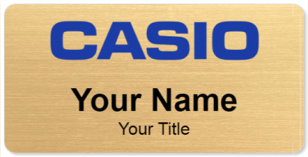 Custom name badges for Casio